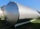 Used Santa Rosa Approximately 17,000 Gallon Stainless Steel Horizontal Storage Tank. Approximately 10'6