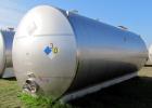 Used Santa Rosa Approximately 17,000 Gallon Stainless Steel Horizontal Storage Tank. Approximately 10'6