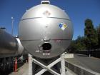 Used Santa Rosa Approximately 17,000 Gallon Stainless Steel Horizontal Storage Tank. Approximately 10'6