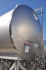 Used Santa Rosa Approximately 17,000 Gallon Stainless Steel Horizontal Storage Tank. Approximately 10'6