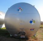 Used Santa Rosa 10,000 Gallon Stainless Steel Horizontal Storage Tank. Approximately 10'6