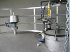 Used Santa Rosa Stainless Steel Storage Tank. API Standard 650. 10,985 Gallon Capacity. Type 304SS Material Construction. Vertical Design. Approximate 10’ Diameter x 18’ Straight Side.  Internal Atmo...