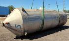 Used Springs Fabrication Product Hopper/Silo, 739.44 cubic feet (5533 gallon), 304 stainless steel, vertical. Approximately 78
