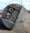 Used Springs Fabrication Product Hopper/Silo, 739.44 cubic feet (5533 gallon), 304 stainless steel, vertical. Approximately 78