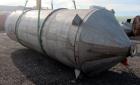 Used Springs Fabrication Product Hopper/Silo, 739.44 cubic feet (5533 gallon), 304 stainless steel, vertical. Approximately 78