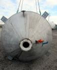 Used Springs Fabrication Product Hopper/Silo, 739.44 cubic feet (5533 gallon), 304 stainless steel, vertical. Approximately 78