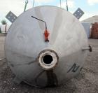 Used Springs Fabrication Product Hopper/Silo, 739.44 cubic feet (5533 gallon), 304 stainless steel, vertical. Approximately 78
