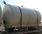 Used St. Regis Tank, Approximately 5000 Gallon, 304 stainless steel, horizontal. 96