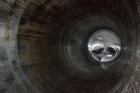 Used St. Regis Jacketed Silo, 4009 Cubic Feet (30,000 Gallon), Stainless Steel. Approximate 144