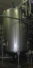 Used- Stainless Fabrication Tank, 5,000 gallon, 316L stainless steel. 96