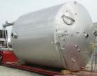 Used Stainless Fabrication Kettle, 15,000 Gallon, 316L Stainless Steel, Vertical. 158