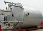 Used Stainless Fabrication Kettle, 15,000 Gallon, 316L Stainless Steel, Vertical. 158