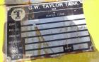 Used G.W. Taylor Tank, 6000 Gallon, 316 Stainless Steel, Vertical. Approximate 108” diameter x 144” straight side, dished top and bottom. Partial bottom sidewall dimple jacket, no rating. (4) Sidewal...