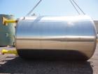 Used G.W. Taylor Tank, 6000 Gallon, 316 Stainless Steel, Vertical. Approximate 108” diameter x 144” straight side, dished top and bottom. Partial bottom sidewall dimple jacket, no rating. (4) Sidewal...