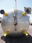 Used G.W. Taylor Tank, 6000 Gallon, 316 Stainless Steel, Vertical. Approximate 108” diameter x 144” straight side, dished top and bottom. Partial bottom sidewall dimple jacket, no rating. (4) Sidewal...