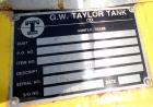 Used G.W. Taylor Tank, 6000 Gallon, 316 Stainless Steel, Vertical. Approximate 108” diameter x 144” straight side, dished top and bottom. Partial bottom sidewall dimple jacket, no rating. (4) Sidewal...
