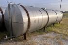 Used- Tolan Horizontal Tank, 5,800 Gallons, Stainless Steel. Approximate 78