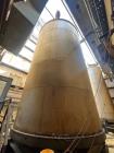 Used Valley Foundry 17,000 Gallon Vertical Stainless Steel Tank | 12' Diameter | Flat Bottom