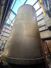 Used Valley Foundry 17,000 Gallon Vertical Stainless Steel Tank | 12' Diameter | Flat Bottom
