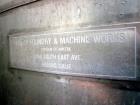 Used Valley Foundry & Machine Works Tank