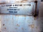 Used Valley Foundry & Machine Works Tank, Approximate 5,000 Gallon, 304 Stainless Steel, Vertical. Approximately 102