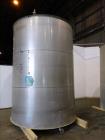 Used Valley Foundry & Machine Works Tank, Approximate 5,000 Gallon, 304 Stainless Steel, Vertical. Approximately 102