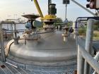 Used- Viatec 10,000 Gallon Stainless steel Tank.  Vertical. Approximately 11' diameter x 11' straight side. Dish top and bot...