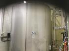 Used Walker 5,000 Gallon Single Shell HFCS Storage Tank, 304 Stainless steel. Ve