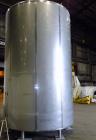 Used Walker Jacketed Tank. 6000 Gallon, Vertical 304 Stainless Steel.