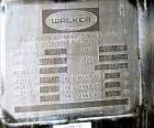 Used Walker Jacketed Tank. 6000 Gallon, Vertical 304 Stainless Steel.