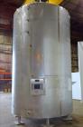 Used Walker Jacketed Tank. 6000 Gallon, Vertical 304 Stainless Steel.
