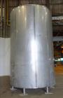 Used- Walker Jacketed Tank. 6000 Gallon, Vertical 304 Stainless Steel.