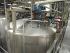Used 10,000 Gallon Walker Stainless Steel Jacketed Mix Tank. T316 SS inner shell. T304 SS Jacket. Model 8316-6. Dimensions 136