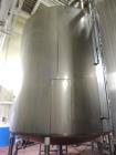 Used- 10,000 Gallon Walker Stainless Steel Jacketed Mix Tank. T316 SS inner shell. T304 SS Jacket. Model 8316-4. Dimensions ...