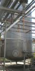 Used Walker Storage Tank, 16,000 Gallon, 316L stainless steel, vertical. Approximate 12' diameter x 18' straight side, dish top and bottom. Misc top and side flanged openings. Side openings include a...