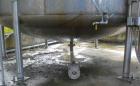 Used- Walker Storage Tank, 16,000 Gallon, 316L stainless steel, vertical. Approximate 12' diameter x 18' straight side, dish...