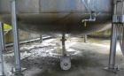 Used Walker Storage Tank, 16,000 Gallon, 316L stainless steel, vertical. Approximate 12' diameter x 18' straight side, dish top and bottom. Misc top and side flanged openings. Side openings include a...