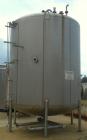 Used Walker Storage Tank, 10,000 Gallon, 304L stainless steel, vertical. Approximate 138