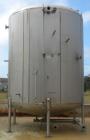 Used Walker Storage Tank, 10,000 Gallon, 304L stainless steel, vertical. Approximate 138