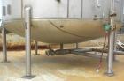 Used- Walker Storage Tank, 10,000 Gallon, 304L stainless steel, vertical. Approximate 138