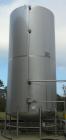 Used- Walker Storage Tank, Model SS, 21,000 gallon, 304L stainless steel, vertical. Approximate 12' diameter x 24' straight ...