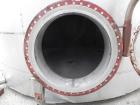 Used Walker Stainless Tank, 8500 Gallon, 304 Stainless Steel, Vertical. Approximate 132” diameter x 144” straight side, coned top, flat bottom. Top entering disperser, approximate 1-1/2” diameter x 8...