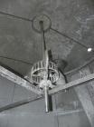 Used Walker Stainless Tank, 8500 Gallon, 304 Stainless Steel, Vertical. Approximate 132” diameter x 144” straight side, coned top, flat bottom. Top entering disperser, approximate 1-1/2” diameter x 8...
