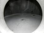 Used Walker Stainless Tank, 8500 Gallon, 304 Stainless Steel, Vertical. Approximate 132” diameter x 144” straight side, coned top, flat bottom. Top entering disperser, approximate 1-1/2” diameter x 8...