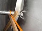 Used Walker Stainless Equipment, 10,000 Gallon Vertical Tank.