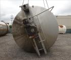 Used Walker Jacketed Tank, 10,000 Gallon, 304 Stainless Steel, Vertical.