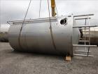 Used Walker Jacketed Tank, 10,000 Gallon, 304 Stainless Steel, Vertical.