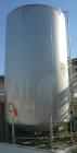 USED: Walker 10,000 gallon, type 316L stainless steel, storage tank. Vertical, dished heads. Approximate 9'6