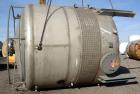 Used Wolfe Mechanical And Equipment Tank, 9000 Gallon, 304 Stainless Steel, Vertical. 144” diameter x 120” straight side, dished top and bottom. Internal rated 2.5 psi at 400 degrees F., 30” Wide sin...