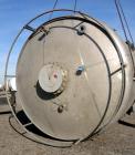 Used Wolfe Mechanical And Equipment Tank, 9000 Gallon, 304 Stainless Steel, Vertical. 144” diameter x 120” straight side, dished top and bottom. Internal rated 2.5 psi at 400 degrees F., 30” Wide sin...